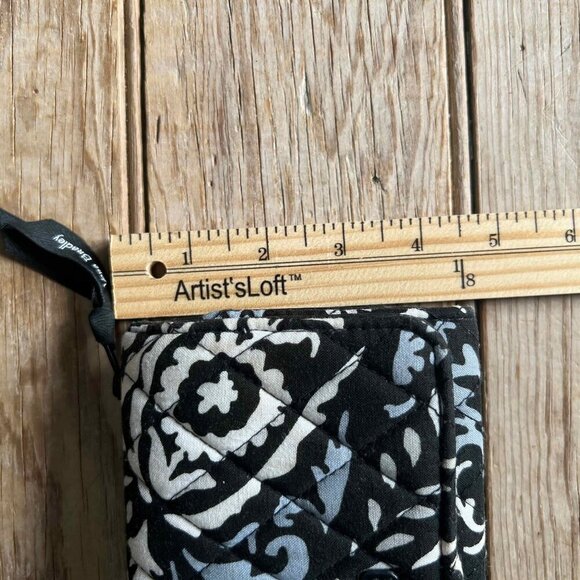 Vera Bradley Paisley Noir Trifold Wallet Snap Closure Clean Wristlet mulberryfou - Picture 10 of 14